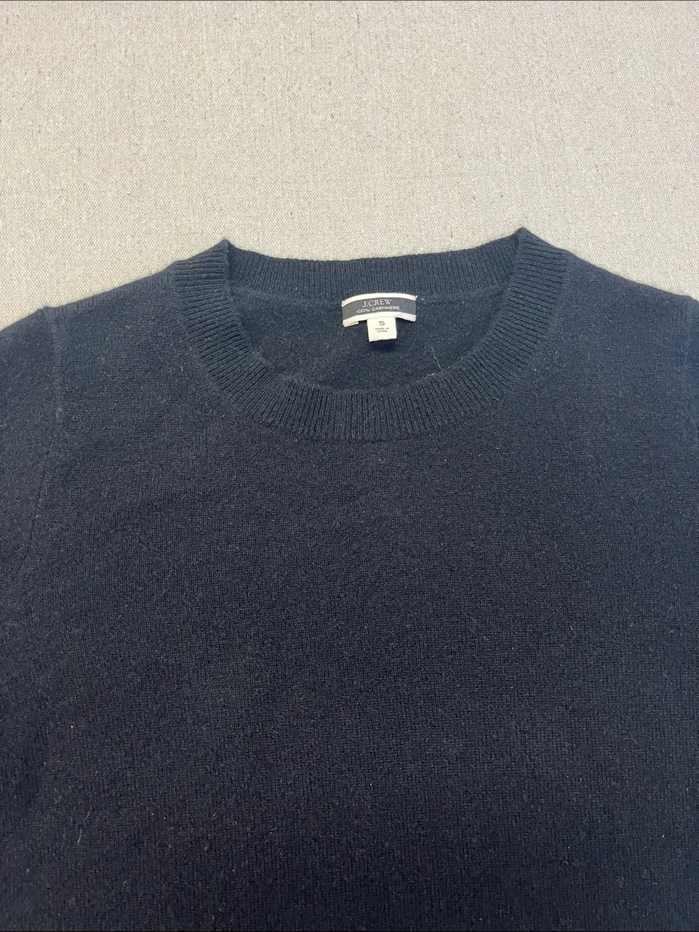 J.Crew 100% Cashmere Black Crewneck Sweater Women’s Small Soft